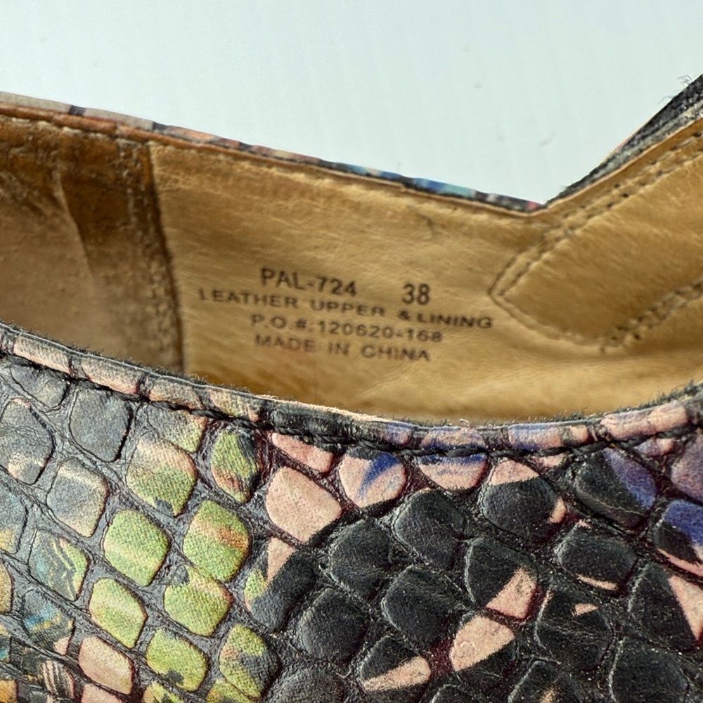 Alegria Paloma Mary Jane Purple Multi Snake Shoes size 38 - Picture 7 of 8